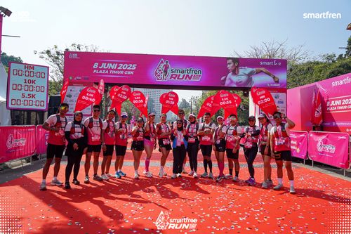 Race photo from Smartfren Run 2025 