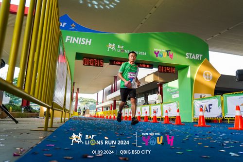 Race photo from BAF LIONS RUN 2024