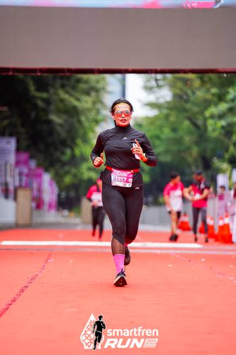 Race photo from Smartfren Run 2024
