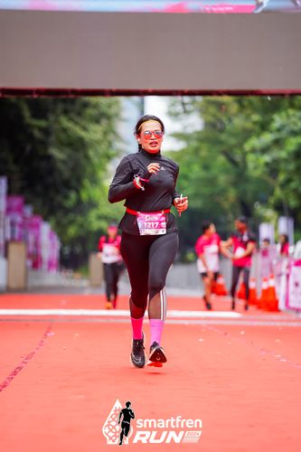 Race photo from Smartfren Run 2024