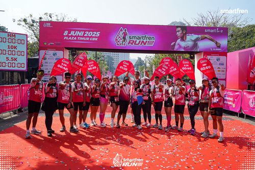 Race photo from Smartfren Run 2025 