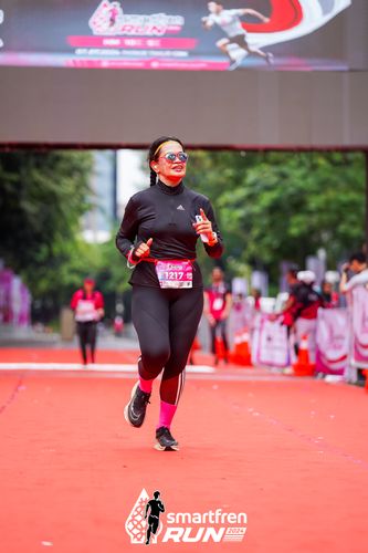 Race photo from Smartfren Run 2024