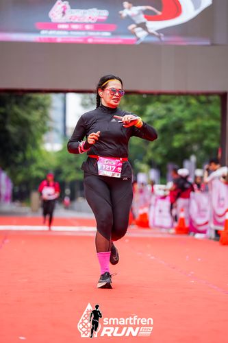 Race photo from Smartfren Run 2024