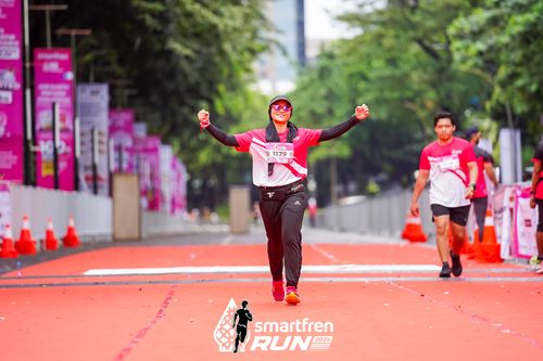 Race photo from Smartfren Run 2024