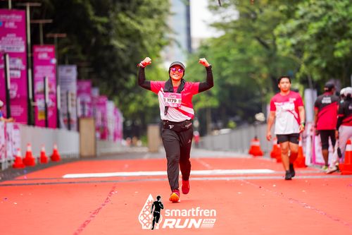 Race photo from Smartfren Run 2024