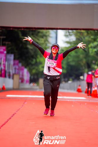 Race photo from Smartfren Run 2024