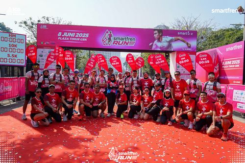 Race photo from Smartfren Run 2025 