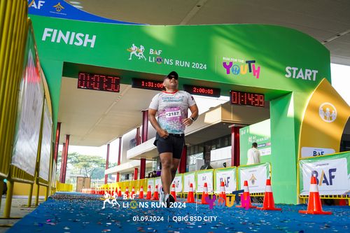 Race photo from BAF LIONS RUN 2024