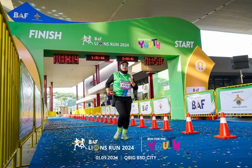 Race photo from BAF LIONS RUN 2024