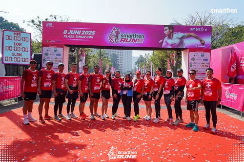 Race photo from Smartfren Run 2025 