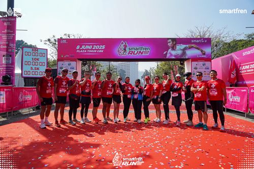 Race photo from Smartfren Run 2025 