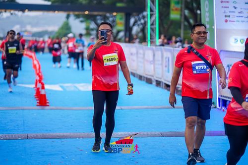Race photo from CISANGKAN KBP CITY RUN 2025