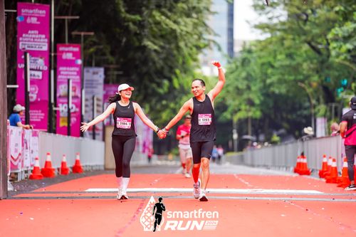 Race photo from Smartfren Run 2024