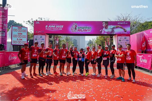 Race photo from Smartfren Run 2025 