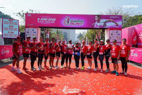 Race photo from Smartfren Run 2025 