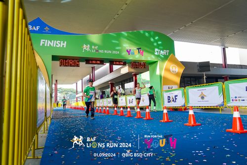 Race photo from BAF LIONS RUN 2024
