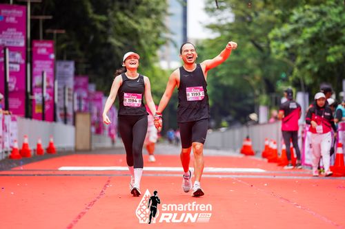 Race photo from Smartfren Run 2024
