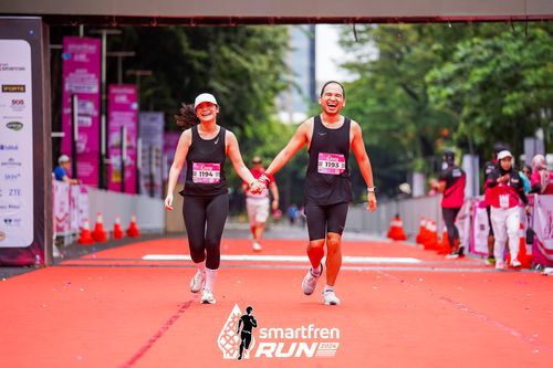 Race photo from Smartfren Run 2024