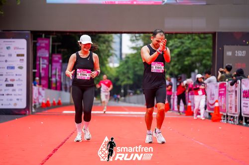 Race photo from Smartfren Run 2024