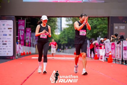 Race photo from Smartfren Run 2024