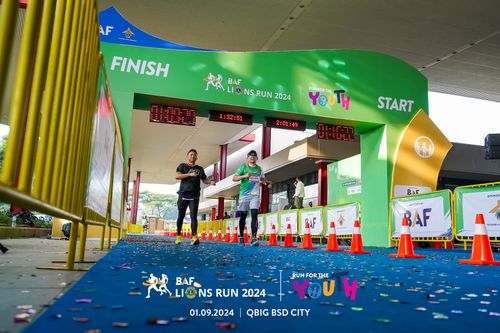 Race photo from BAF LIONS RUN 2024