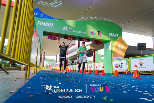Race photo from BAF LIONS RUN 2024