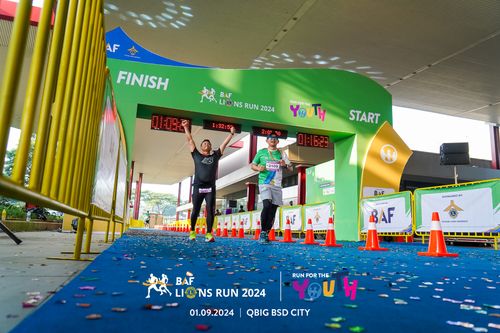 Race photo from BAF LIONS RUN 2024