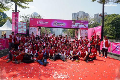 Race photo from Smartfren Run 2025 