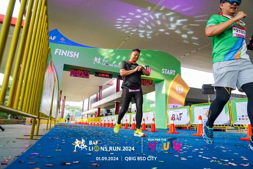 Race photo from BAF LIONS RUN 2024