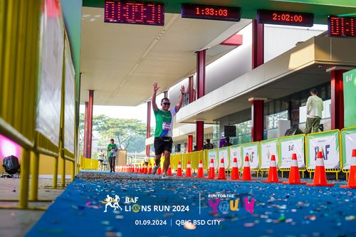 Race photo from BAF LIONS RUN 2024