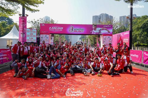 Race photo from Smartfren Run 2025 