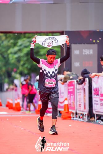 Race photo from Smartfren Run 2024