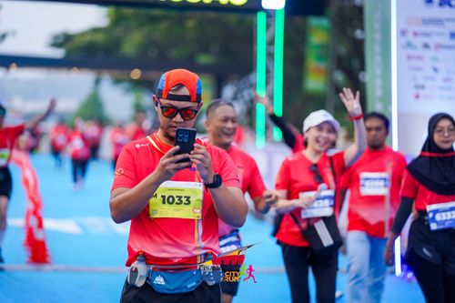 Race photo from CISANGKAN KBP CITY RUN 2025
