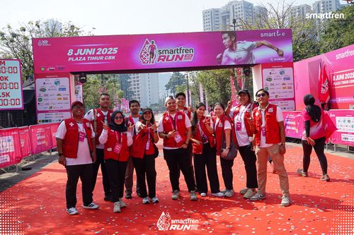 Race photo from Smartfren Run 2025 