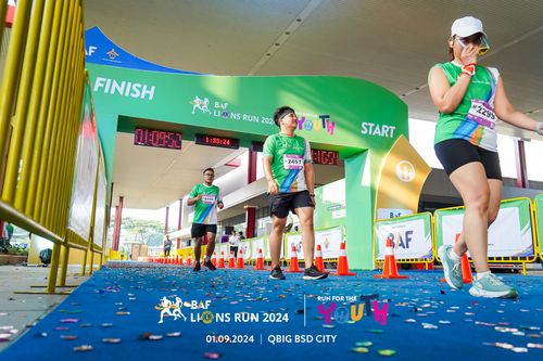 Race photo from BAF LIONS RUN 2024