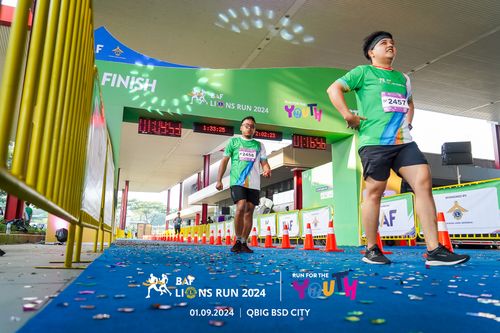 Race photo from BAF LIONS RUN 2024