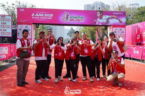 Race photo from Smartfren Run 2025 