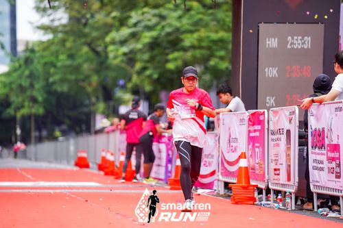Race photo from Smartfren Run 2024