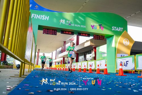 Race photo from BAF LIONS RUN 2024