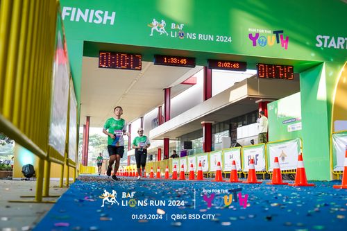Race photo from BAF LIONS RUN 2024