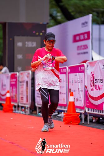 Race photo from Smartfren Run 2024