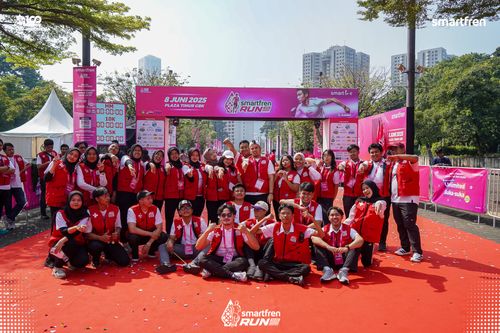 Race photo from Smartfren Run 2025 