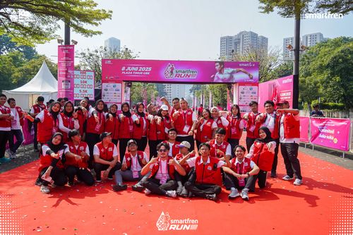 Race photo from Smartfren Run 2025 