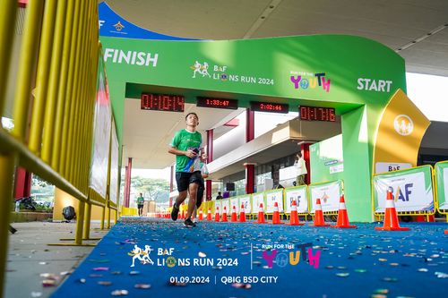 Race photo from BAF LIONS RUN 2024