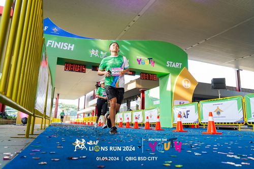 Race photo from BAF LIONS RUN 2024