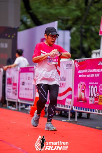 Race photo from Smartfren Run 2024
