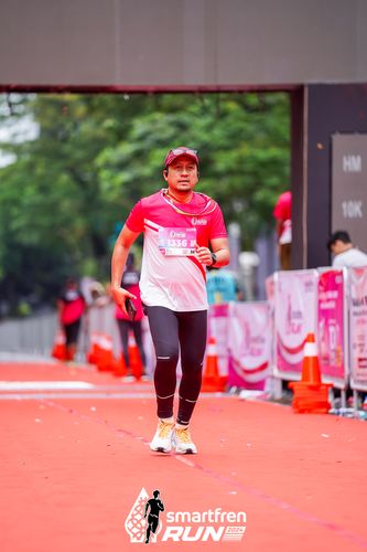 Race photo from Smartfren Run 2024