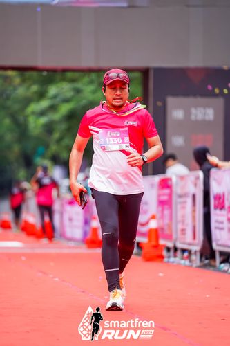 Race photo from Smartfren Run 2024