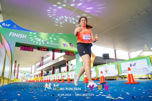 Race photo from BAF LIONS RUN 2024