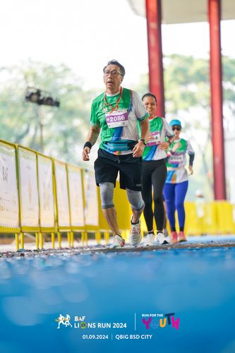 Race photo from BAF LIONS RUN 2024